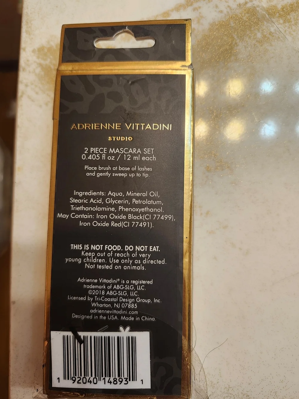 Adrienne Vittadini Studio 2 Piece Mascara Set Black NWT